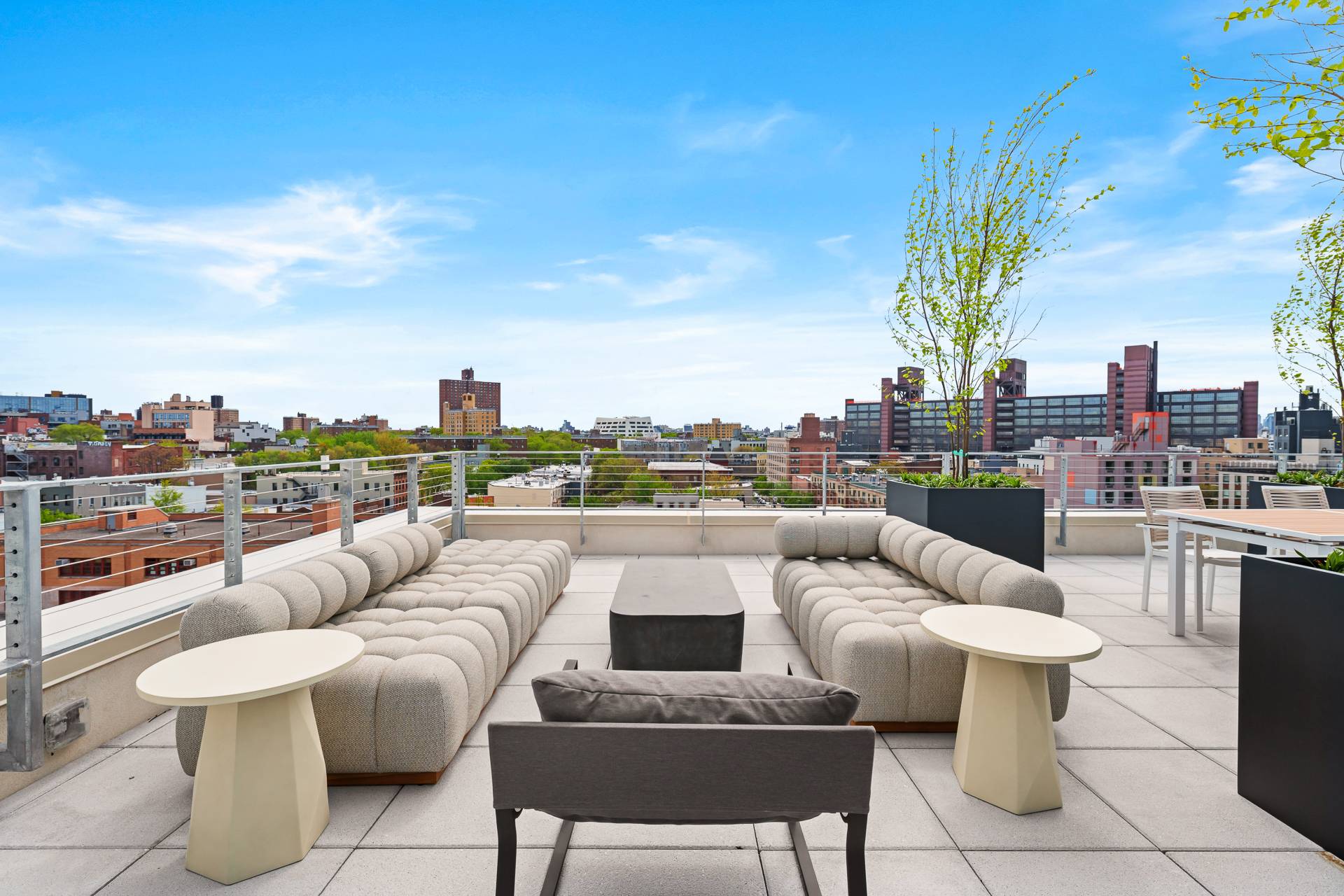 Outdoor Roof Deck with seating and greenery